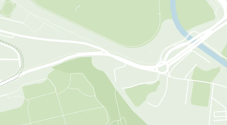 Mapa okoline: Kružni tok na Adi